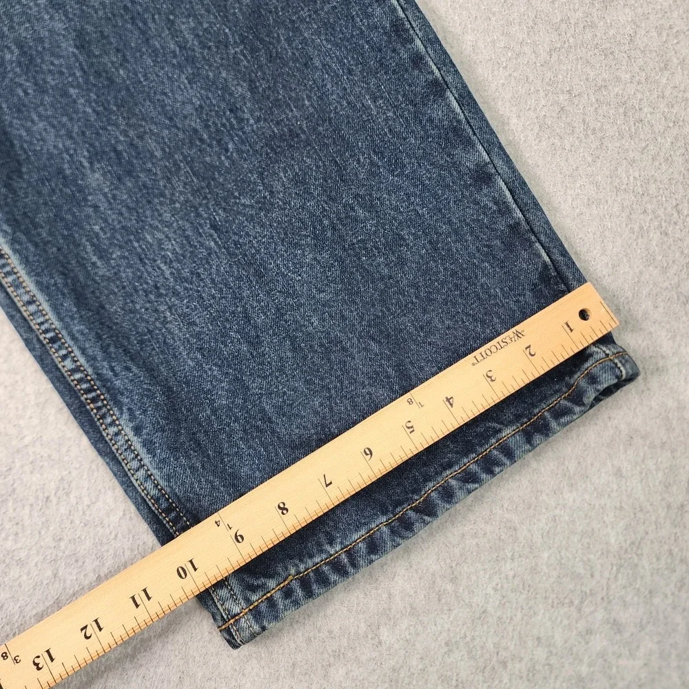 Harley Davidson Motorcycle Jeans Mens 42x32‎ Blue Medium Wash Biker Cotton Denim